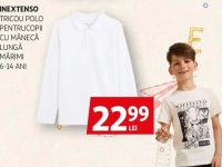 Inextenso Tricou polo pentru copii cu mânecă lungă mărimi 6-14 ani
