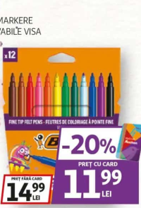 BIC 12 Markere Lavabile Visa