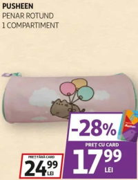 PUSHEEN PENAR ROTUND 1 COMPARTIMENT