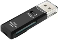 Chimi Card reader, USB 3.0, SD/ MicroSD, Negru