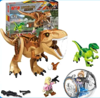 Jucarie dinozauri, Plastic, 6-12 ani, Multicolor
