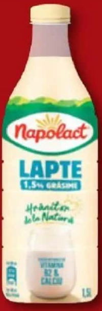 Napolact Lapte bio 1.5% grăsime 1.5 L