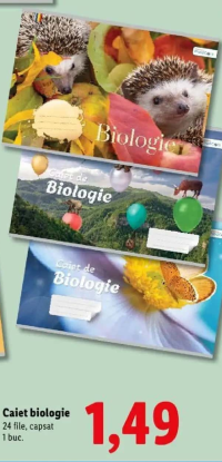 Piccolo Caiet biologie 24 file, capsat 1 buc.