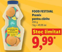 FOOD FESTIVAL Premix pentru clătite 200 g