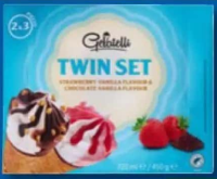 Gelatelli Twin Set Înghețată cornet 6 x 120 ml