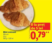 Lidl Mini croissant 18% unt 20 g