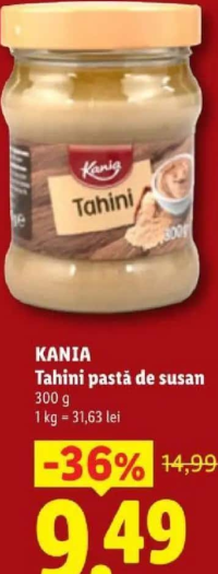 Kania Tahini pastă de susan 300 g