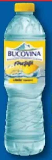 BUCOVINA Apă de izvor plată cu gust de lămâie 1.5L