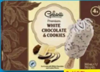 Gelatelli Înghețată cu ciocolată albă / praline 4 x 90 ml