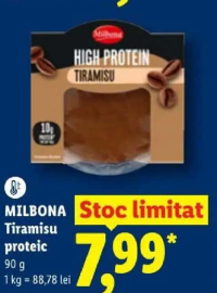 Milbona Tiramisu proteic 90 g