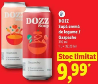 DOZZ Supă cremă de legume / Gazpacho 310 ml