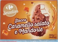 Carrefour Sensation Înghețată cu caramel, ciocolată și migdale Stecco Caramello salato e Mandorle 4