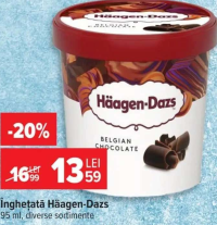 Häagen-Dazs Belgian Chocolate Înghețată 95 ml