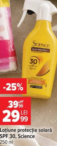 Science Loțiune protecție solară SPF 30 250 ml