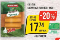 Cris-Tim Crenvurști Polonezi 440g