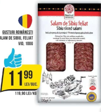 Gusturi Românești Salam de Sibiu feliat 100g