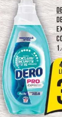 Dero Detergent lichid pro express activ color/fresh, 37 sp., 1.48L