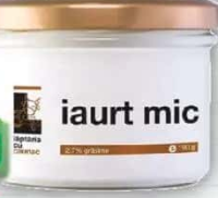 LĂPTĂRIA CU CAIMAC IAURT MIC, 2.7% GRĂSIME, 190G