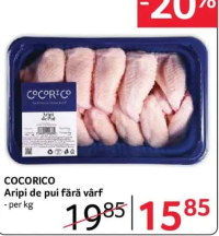 COCORICO Aripi de pui fără vârf - per kg