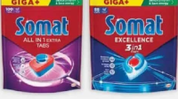 Somat Detergent pentru mașina de spălat vase 100 tablete / 88 capsule min. 2 pachete