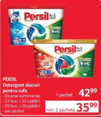 PERSIL Detergent discuri pentru rufe Diverse sortimente 22 buc / 20 buc