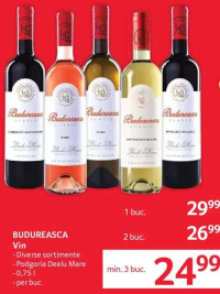Budureasca Vin diverse sortimente 0.75 l