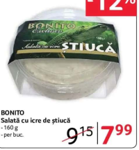 BONITO Salată cu icre de știucă - 160 g