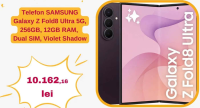 Telefon SAMSUNG Galaxy Z Fold8 Ultra 5G, 256GB, 12GB RAM, Dual SIM, Violet Shadow