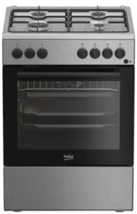 BEKO ARAGAZ MIXT FBSE62120XD, 4 ARZATOARE, 66 L, 8 FUNCTII, ILUMINARE CUPTOR, APRINDERE ELECTRICA, G