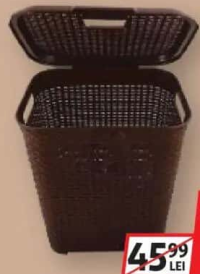 COȘ DE RUFE DIN PLASTIC CU CAPAC 45L