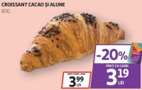 CROISSANT CACAO ȘI ALUNE 80G
