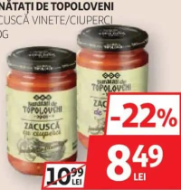 Bunătăți de Topoloveni Zacuscă Vinete/Ciuperci 300g