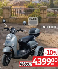 Evotools Triciclu 800W 60V/20Ah Gri