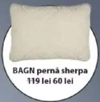 PLUS BAGN pernă sherpa