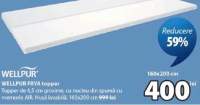 WELLPUR FRYA topper 160x200 cm