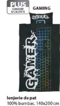 GAMING lenjerie de pat 140x200 cm