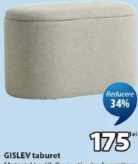 GISLEV taburet 65x40x36 cm