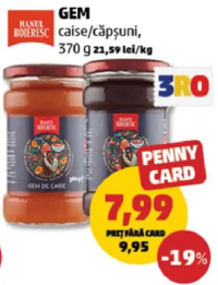 HANUL BOIERESC Gem caise / căpșuni 370g