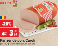 Caroli Parizer de porc per 100 g