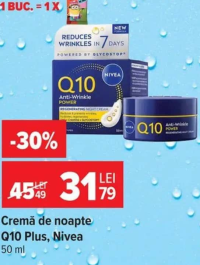 Nivea Cremă de noapte Q10 Plus, 50 ml