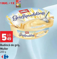 Muller Budincă de griș Grießpudding 200g