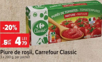 Carrefour Classic Piure de roșii 3 x 200 g