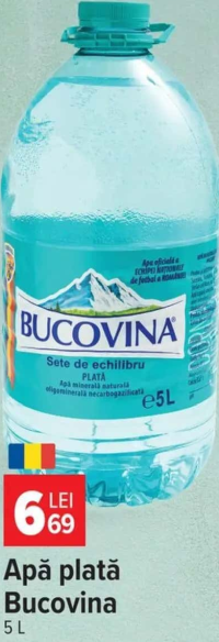Apă plată Bucovina 5 L