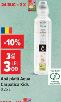 Apă plată Aqua Carpatica Kids 0.25 L