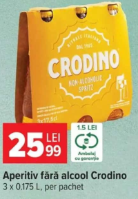 Aperitiv fără alcool Crodino 3 x 0.175 L
