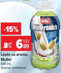 Muller Lapte cu arome diverse sortimente 400ml