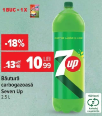 Seven Up Băutură carbogazoasă 2.5 L