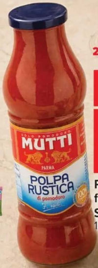 Mutti Pulpă de roșii rustica, 690 g