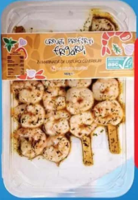 Frigărui de creveți marinate cu usturoi 180 g