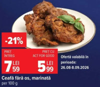 Ceafă fără os marinată per 100g